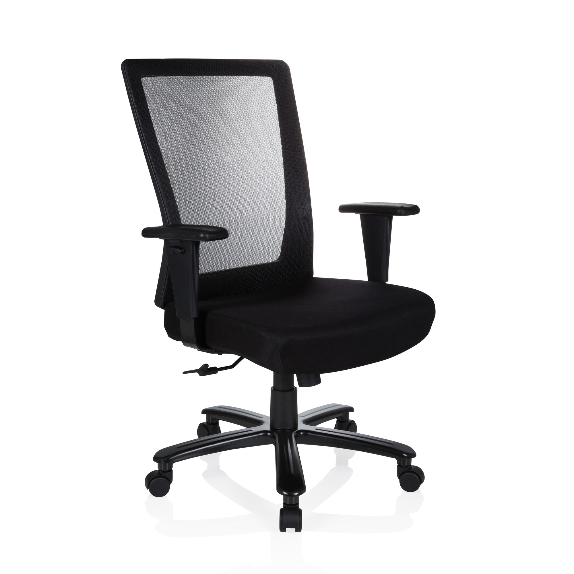 XXL Drehstuhl XXL EXTENDER Stoff/Netzstoff mit Armlehnen (höhenverstellbar) hjh OFFICE