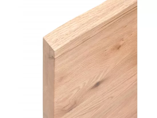 Comptoir de salle de bain marron 220x60x(2-4) cm bois traité