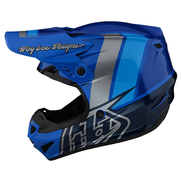 Troy Lee Designs - Casque GP Nova Bleu / Bleu foncé / Argent