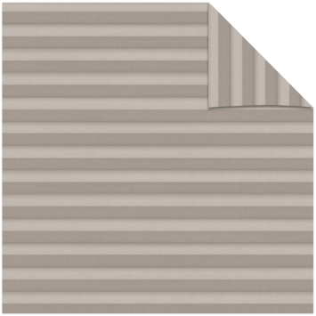 KARWEI dubbel plisségordijn gewoon raam 28668 taupe lichtdoorlatend op maat