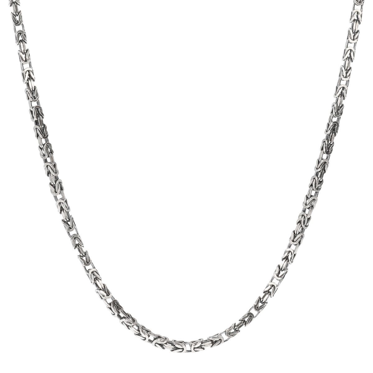 Collier argent 925 maille Balinaise 60cm