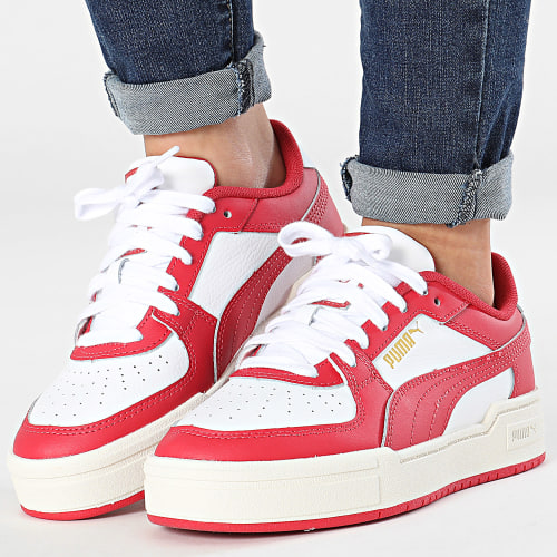 Baskets Femme Cali Dream Leather 382277 Puma White Club Red