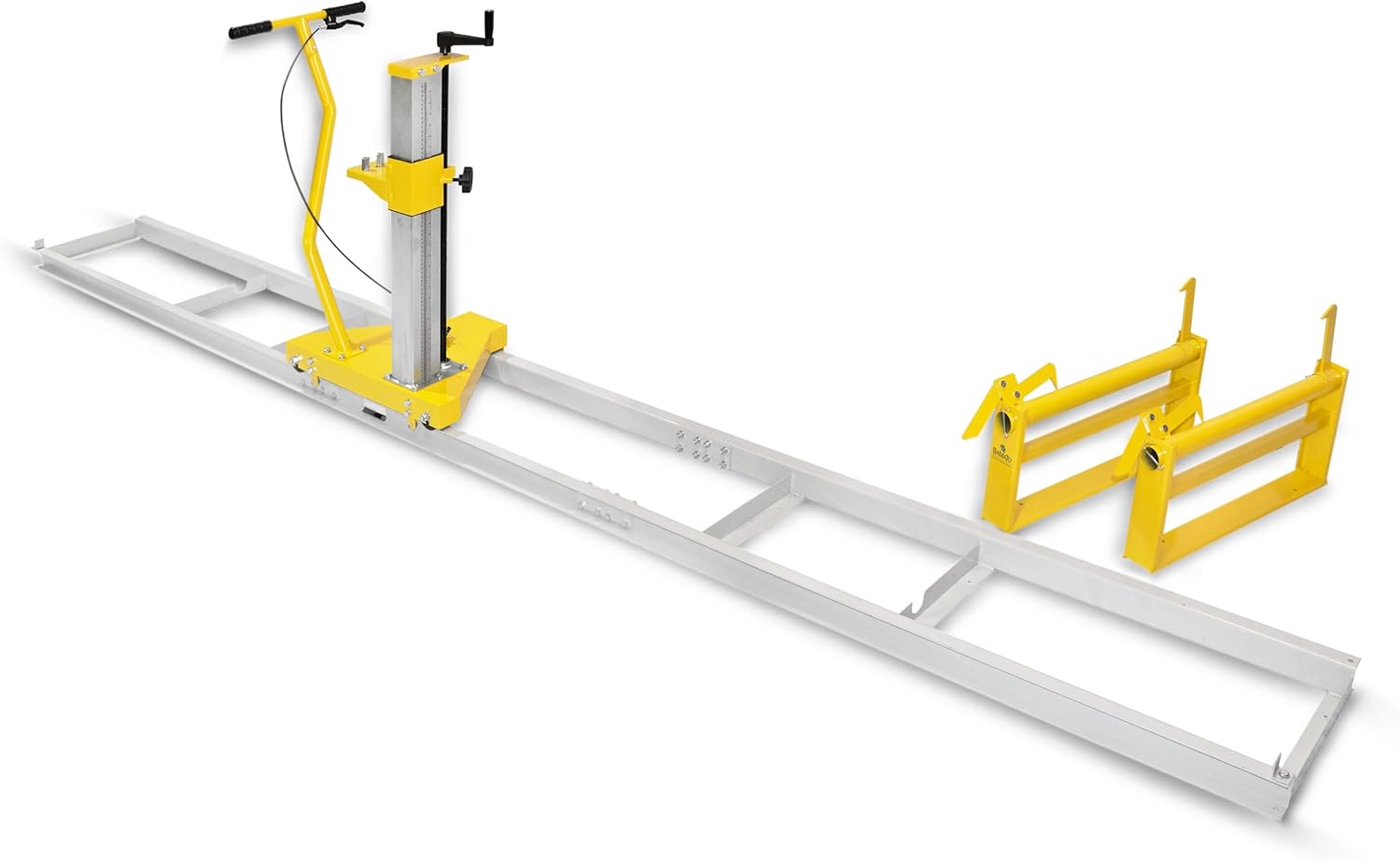 BAMATO mobiles Anbausägewerk BCSW-400 | 3m Länge | Höhenverstellung | Schnittdurchmesser bis 400mm | Kettensägenmühle Kettensägenhalterung Mobiles Sägewerk Blockbandsägewerk