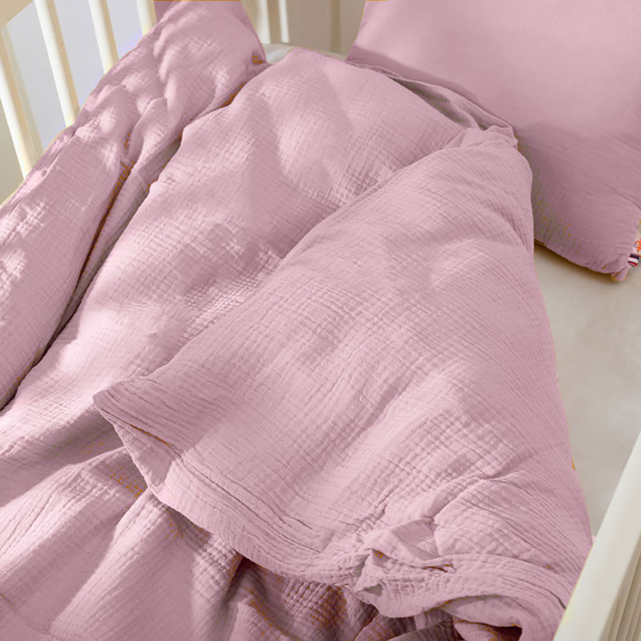 Papate Housse de Couette en Coton Bio rose - 100x140 cm