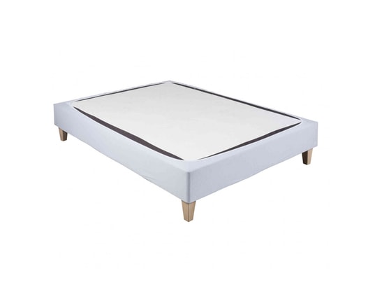 TERRE DE NUIT - Cache sommier coton jersey gris 120 x 190