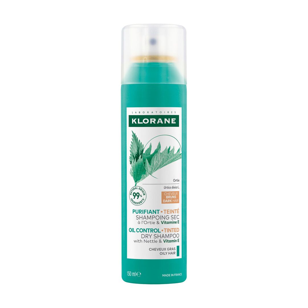 KLORANE  Champô Seco Ortiga e Vitamina E (Cabelo Castanho) - 150ml
