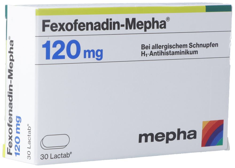 FEXOFENADINE Mepha Lactab 120 mg Blist 30 Stk