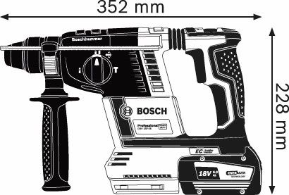 Bosch GBH 18V-26 F Accu boorhamer - 0611910000