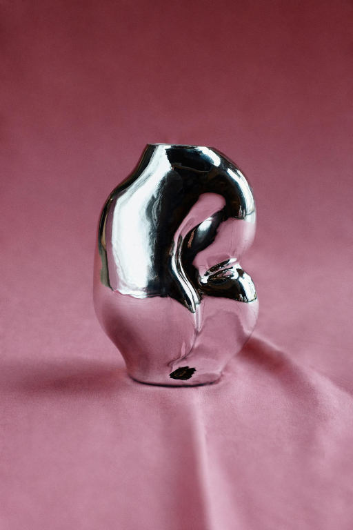 HKliving Gleam Glass vaas h18 Rose