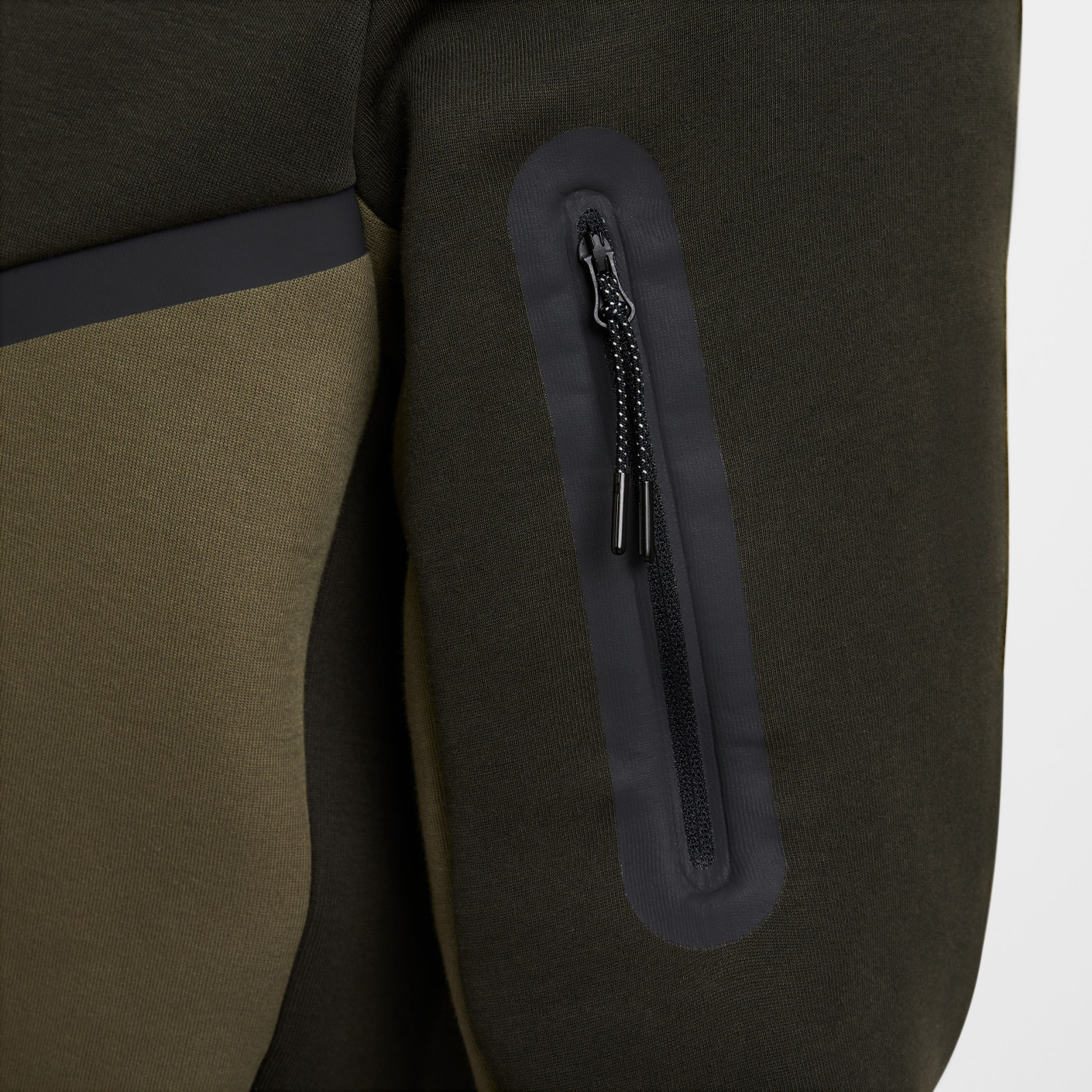 Nike Tech Fleece Sportswear Vest Donker Olijfgroen Olijfgroen Zwart