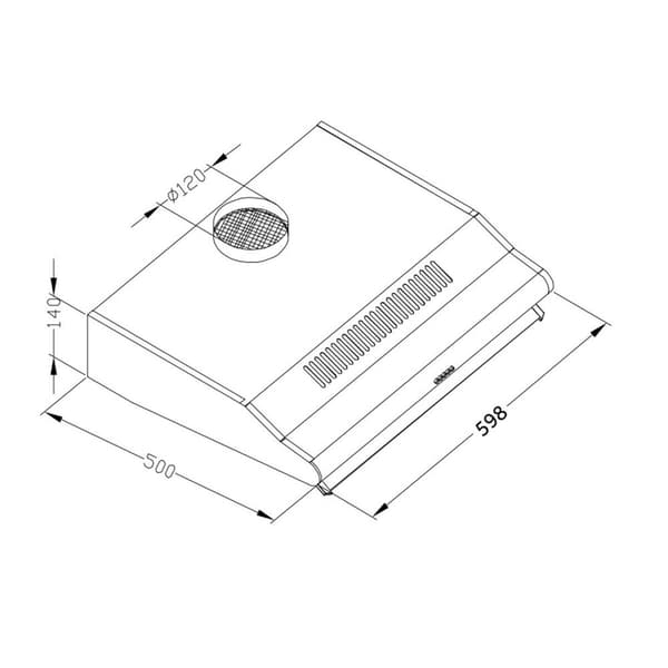 Kjøkkenhette til underskap 60 cm sortDenne innebygde kjøkkenhetten er en kombinasjon av høy kvalitet og eleganse til en svært attraktiv pris. Laget av