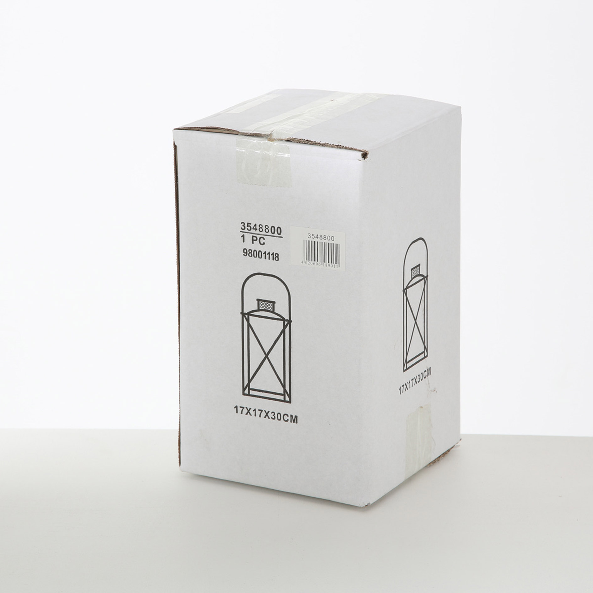 Indoor-Laterne - schwarz - 30 cm hoch