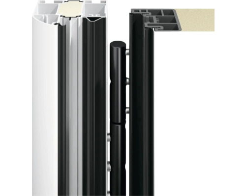 Hörmann voordeur Thermo65 1100 x 2100 mm motief 610S RAL 9016 verkeerswit DIN links