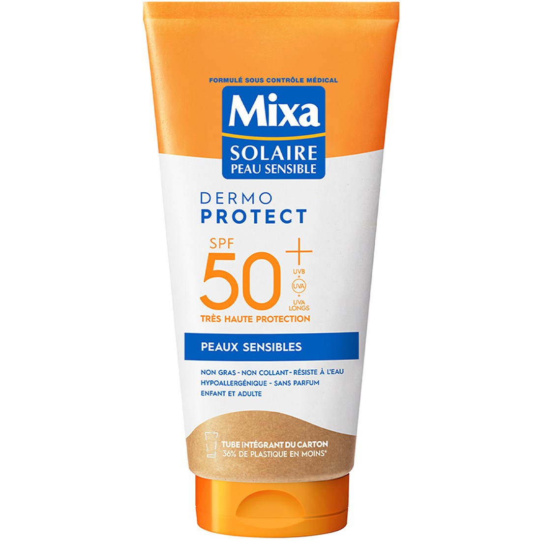 Lait solaire SPF 50 - Visage & corps - Peaux sensibles - 175 ml