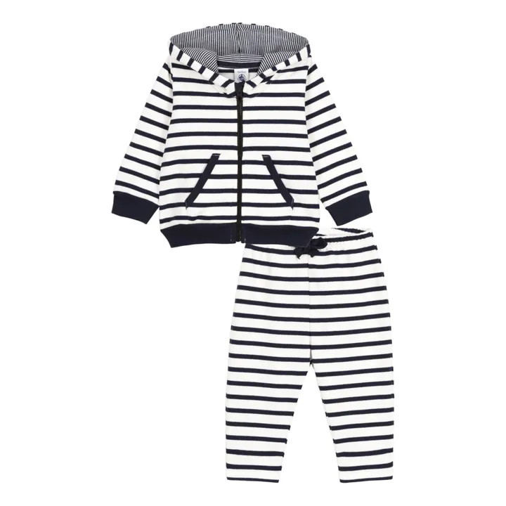 Petit Bateau Ensemble  Jersey Coton Bio Carber | Blanc