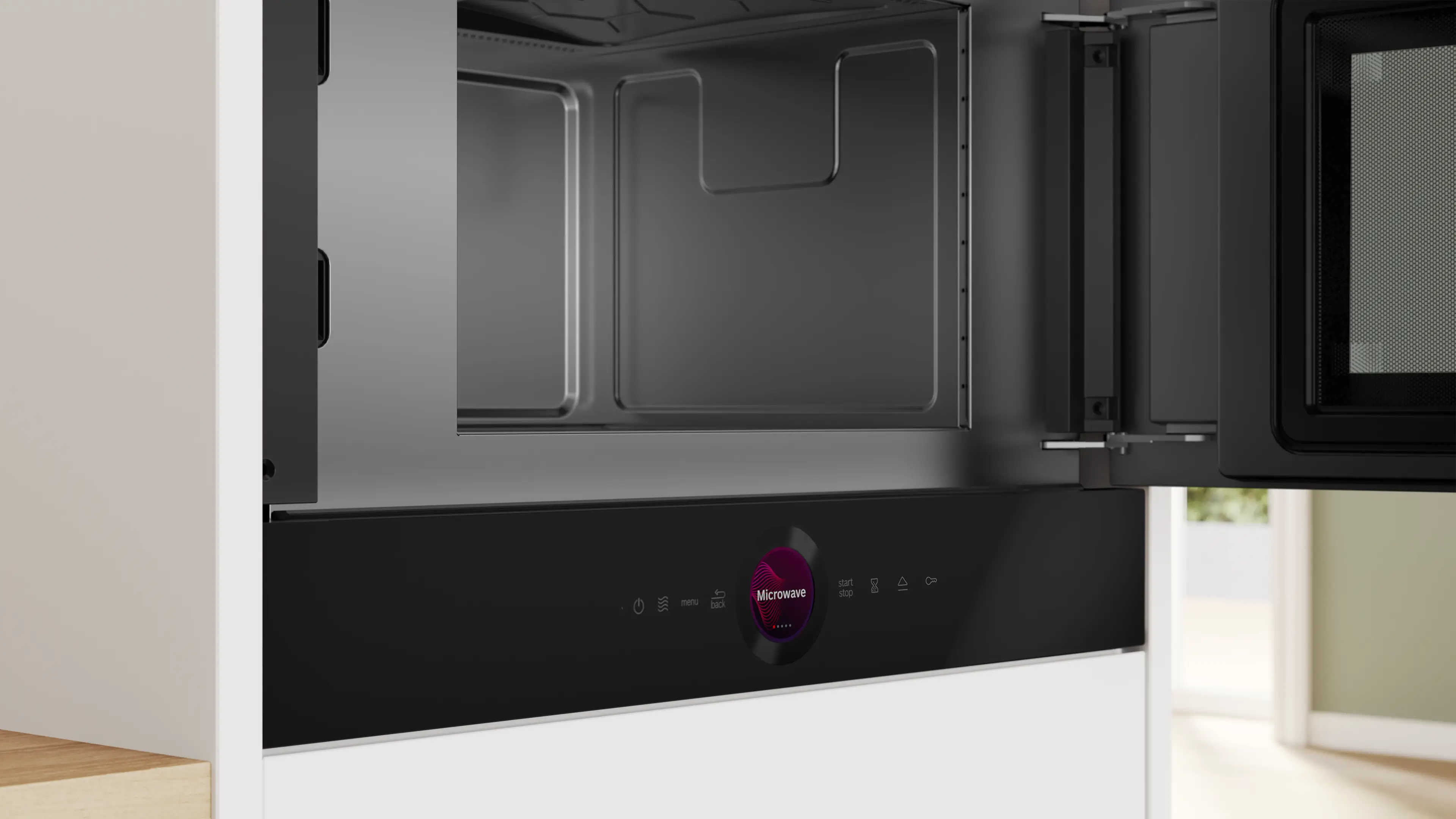 Serie 8 Inbouwmagnetron Zwart