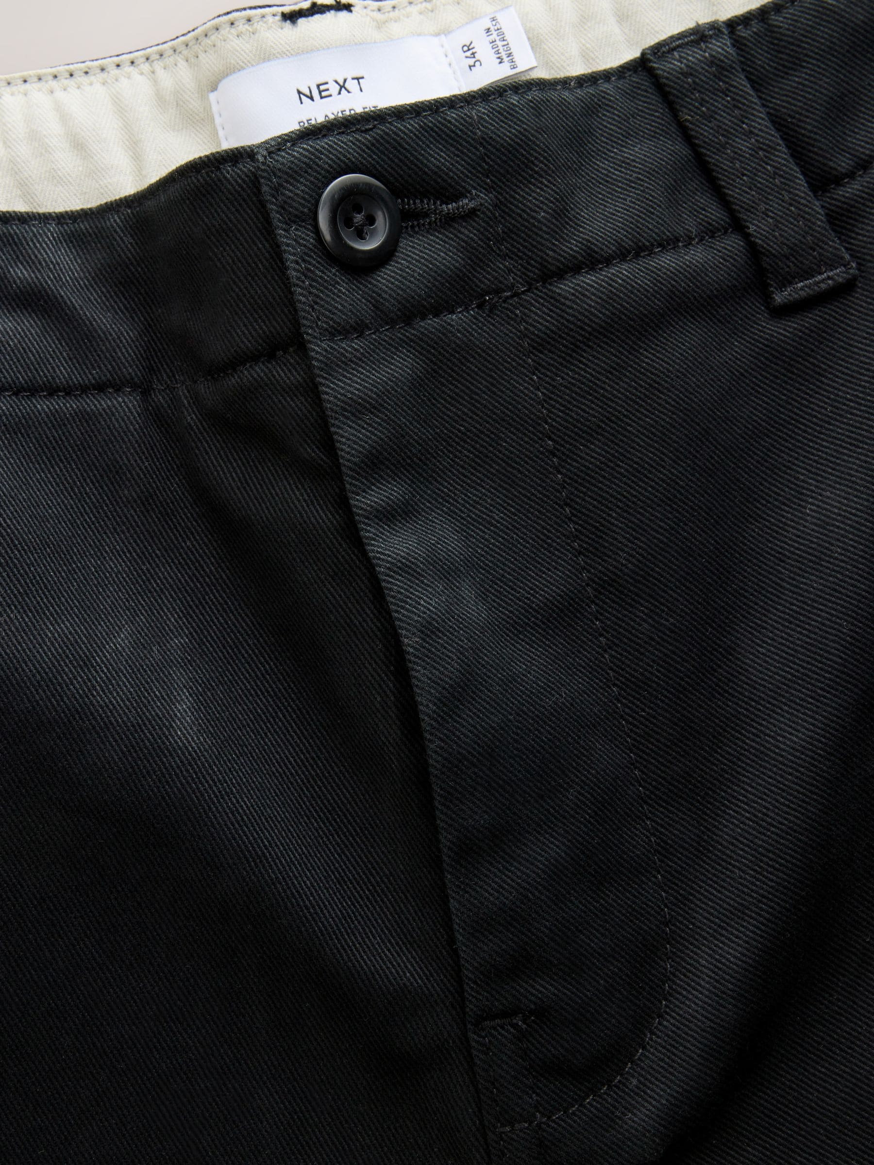 Zwart - Relaxed fit - Authentic Cotton Rich Stretch Trousers