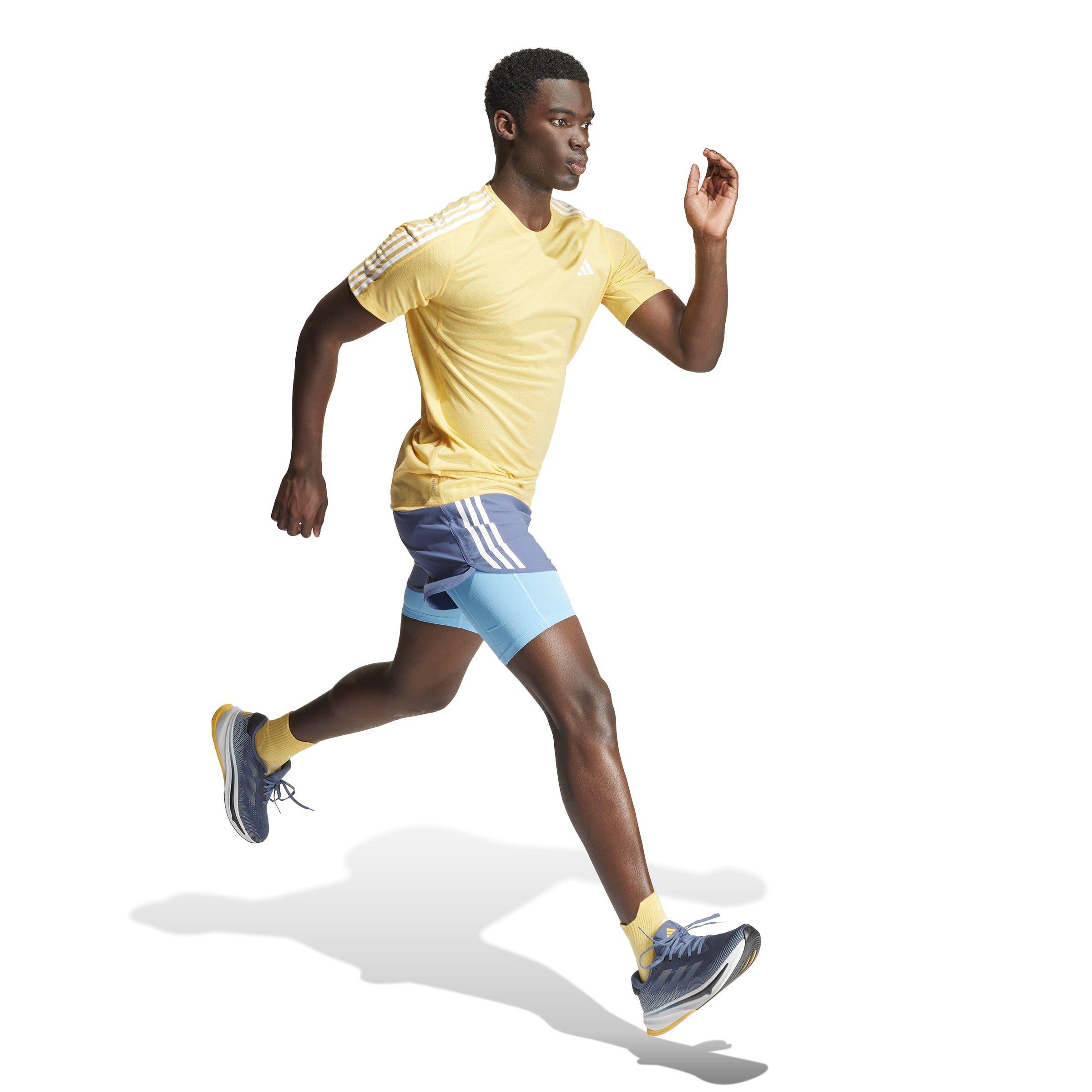 adidas Own the Run 3 Stripes T Shirt Mens