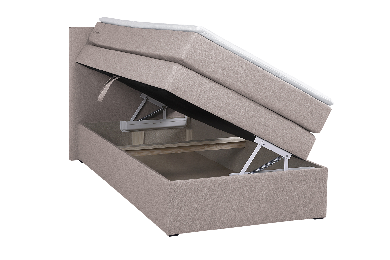 Boxspringbett - flamingo - H3 - 90x200 cm