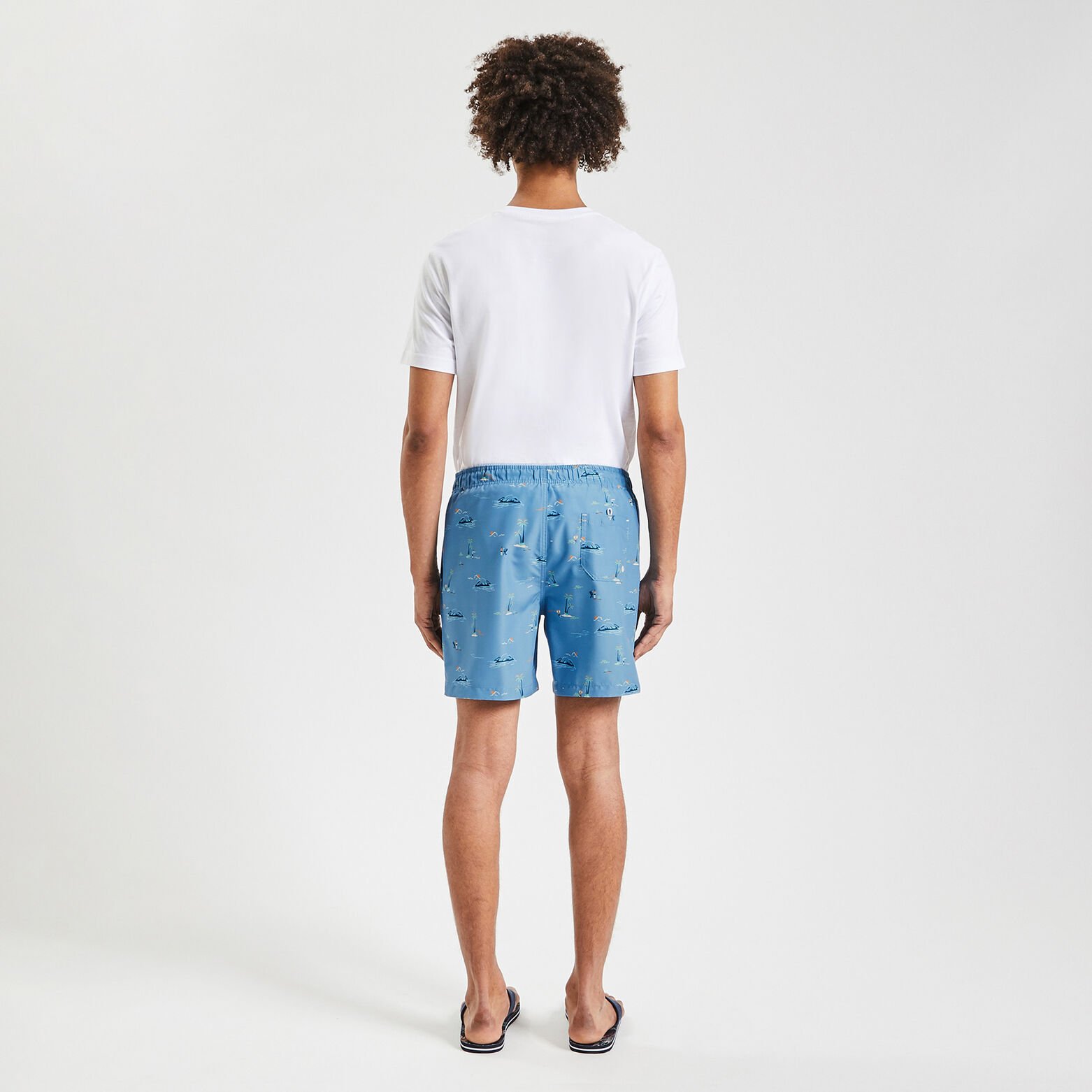 Maillot de bain imprimé Bleu