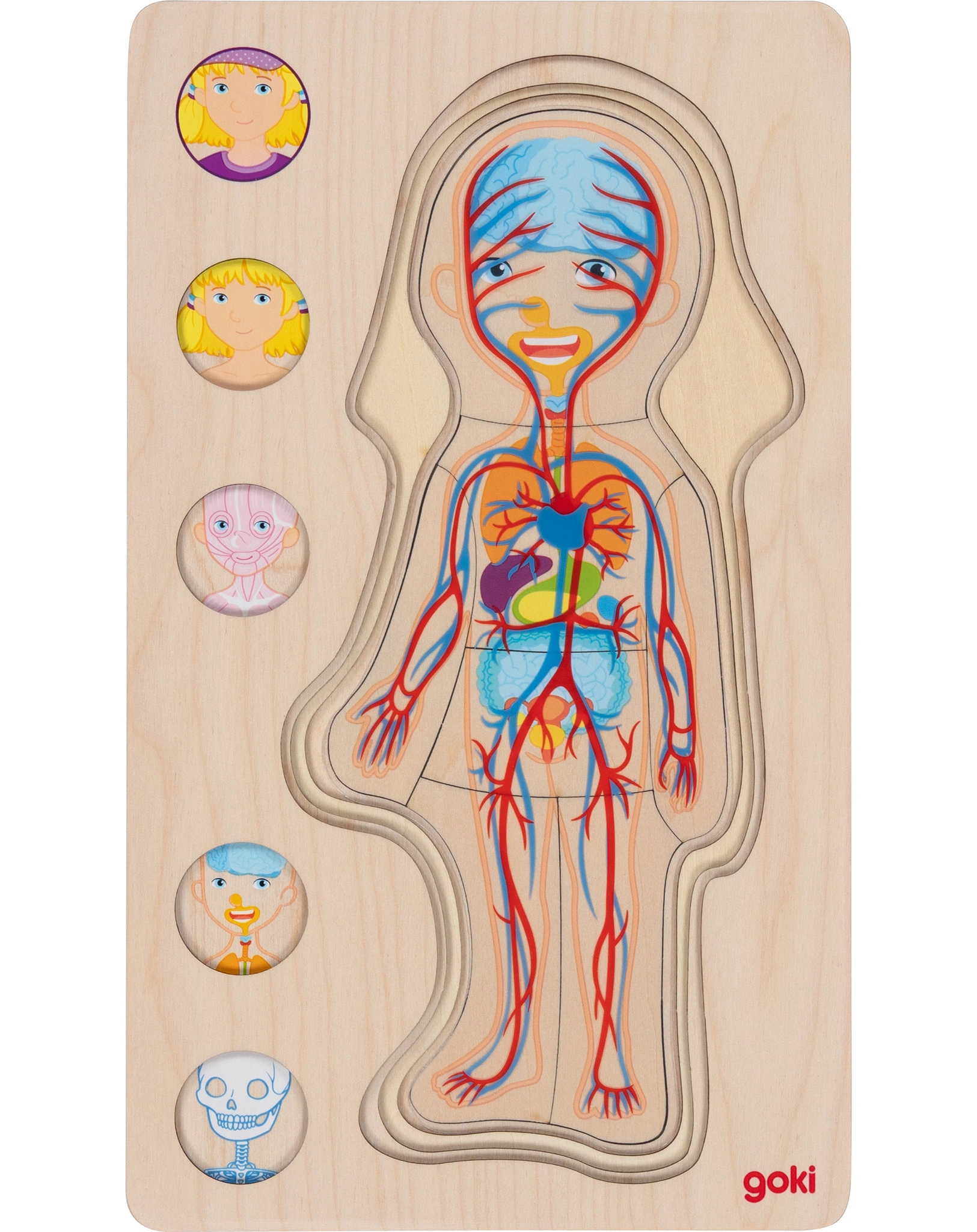 Schichtenpuzzle MÄDCHEN aus Holz