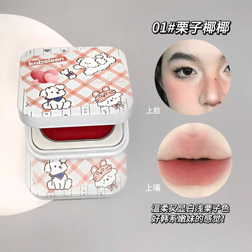 kobeleen - Multifunctionele lip- en wangcrème - 1-3