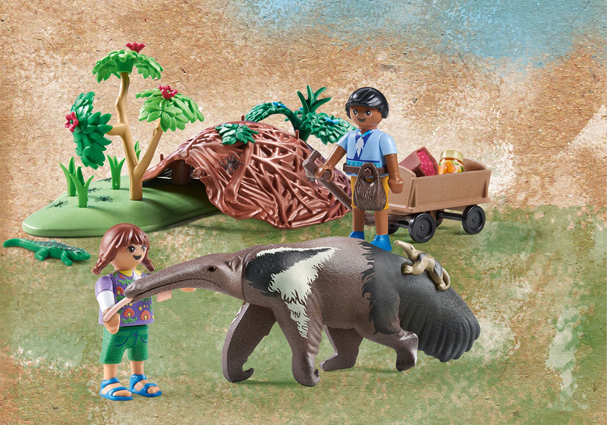 Playmobil® Konstruktions-Spielset »Wiltopia - Ameisenbärpflege (71012), Wiltopia« teilweise aus recyceltem Material; Made in Germany
