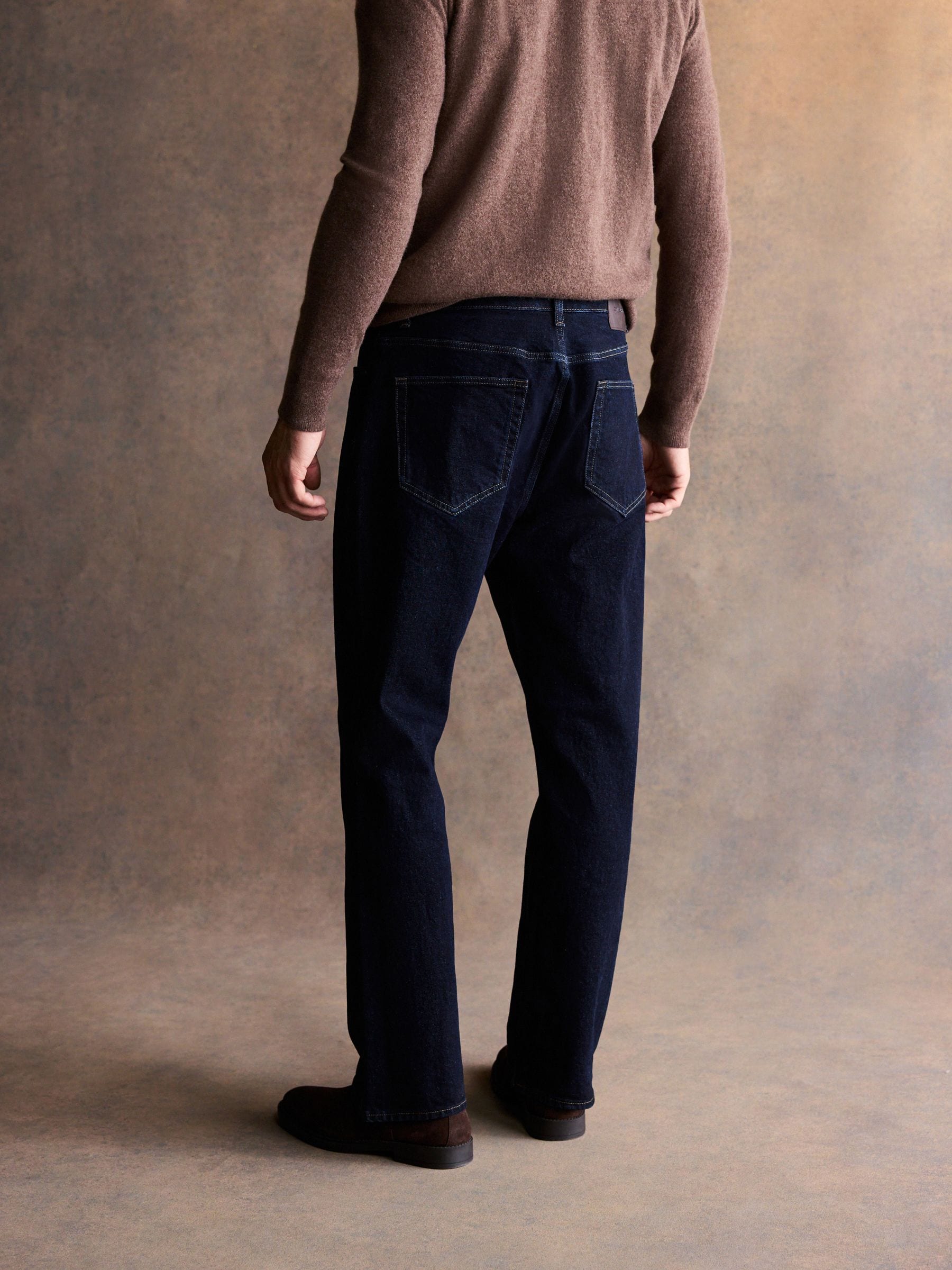 Donker indigo met wassing - Bootcut - Vintage wash denim jeans