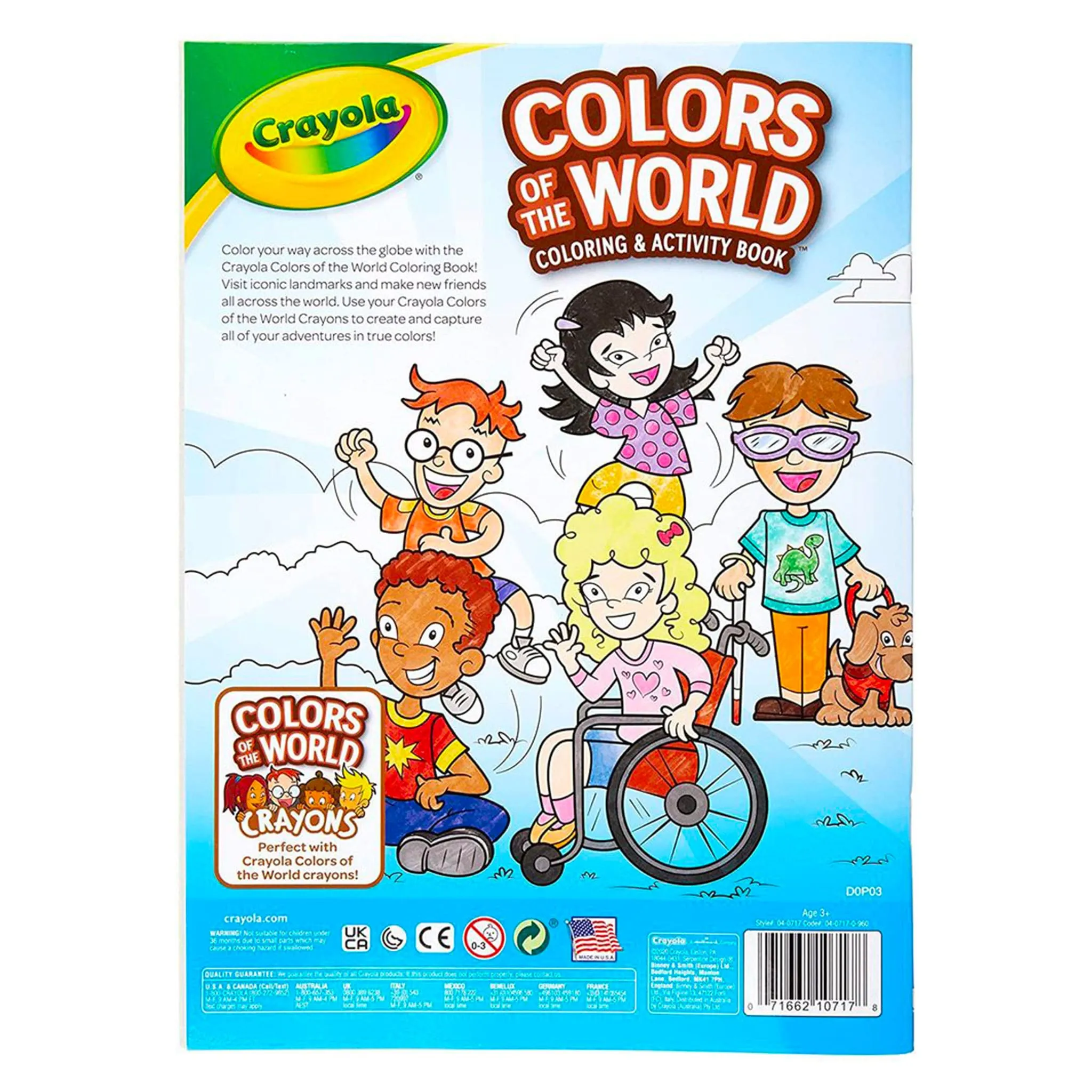 Crayola Cahier à Colorier Crayola Couleurs du Monde
