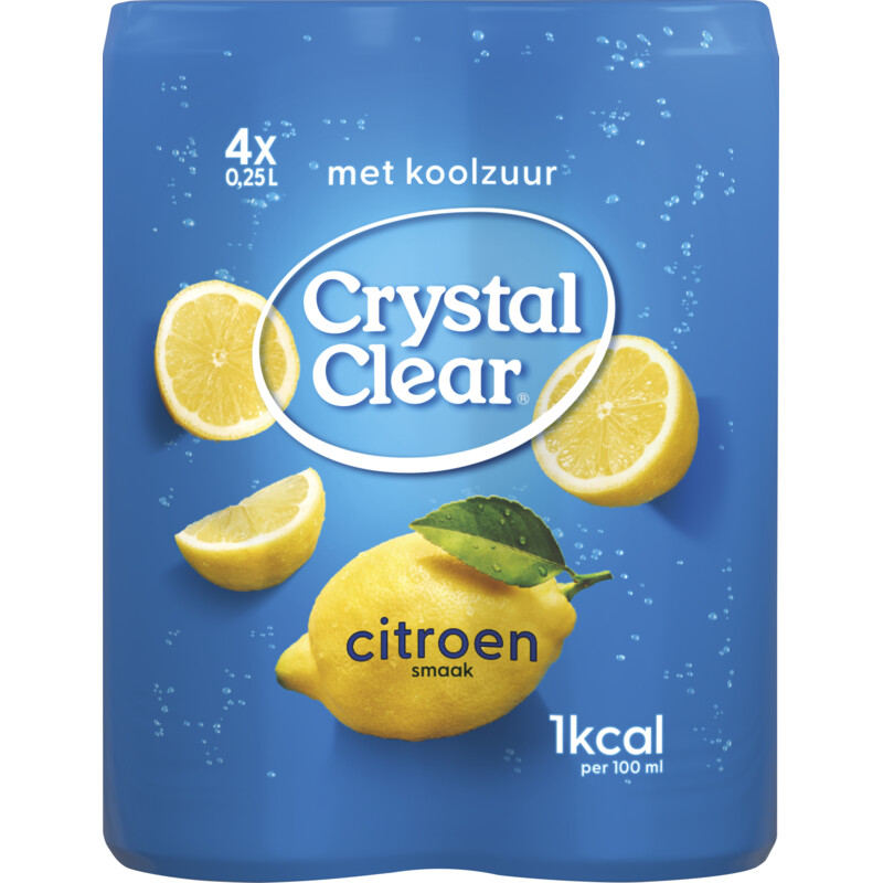 Crystal Clear Lemon blik 4-pack