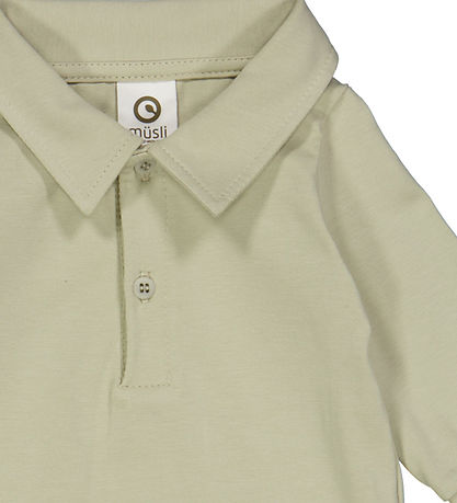 Müsli Hemdbody l/ä - Cozy Ich - Desert Green