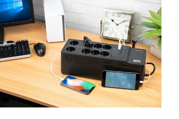 APC Back-UPS BE850G2-GR - UPS - AC 230 V - 520 Watt - 850 VA - output-stikforbindelser: 8 - sort