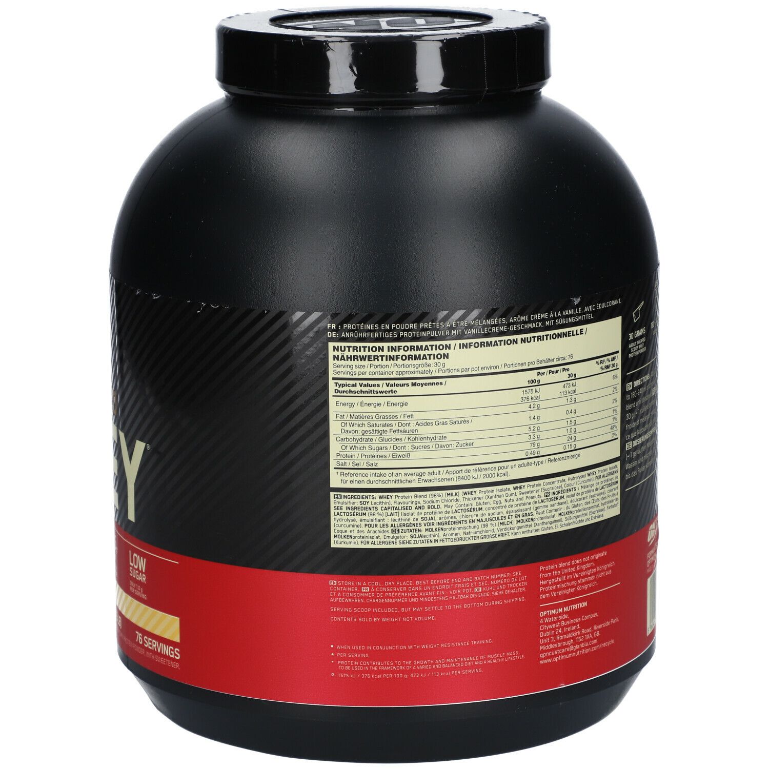 Optimum Nutrition 100% Whey Gold Standard French Vanilla Crème