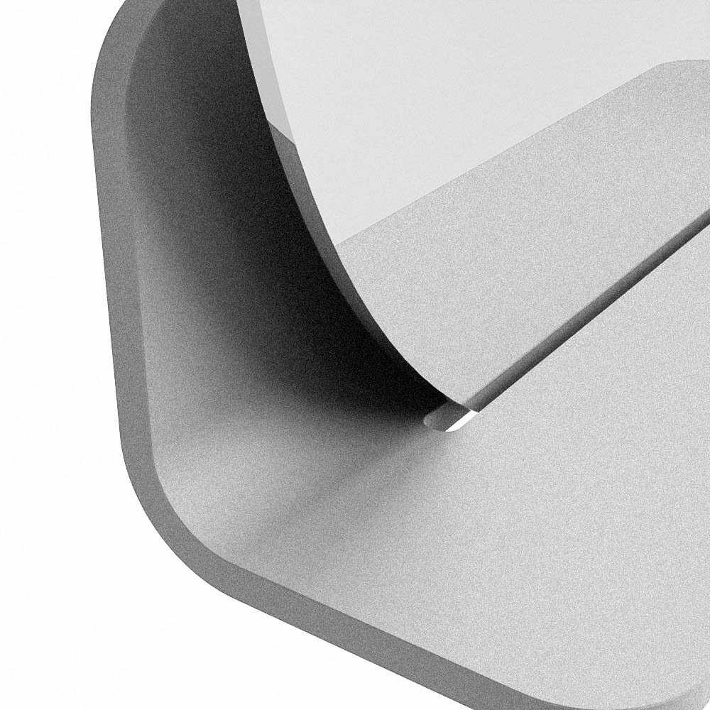 Mondiaz Spot spiegel rond Ø40cm met planchet plata