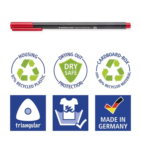 STAEDTLER® triplus® 334 Fineliner 0,3 mm im 10er Etui