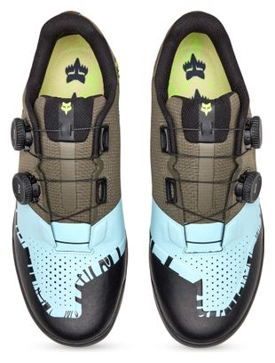 Chaussures VTT Fox Union Edition Limitée Boa Khaki/Bleu