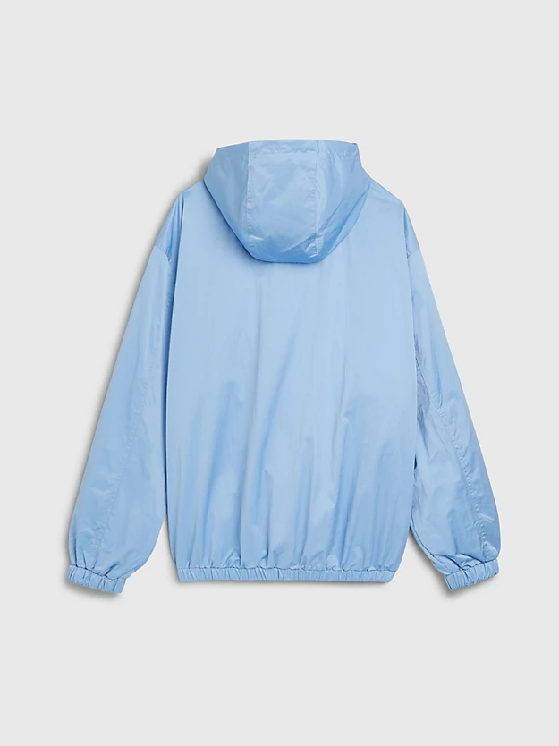 Jaqueta corta-vento com capuz oversized