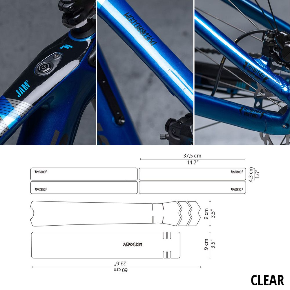 DYEDBRO Clear Rahmenschutz Kit kaufen | Bike-Discount