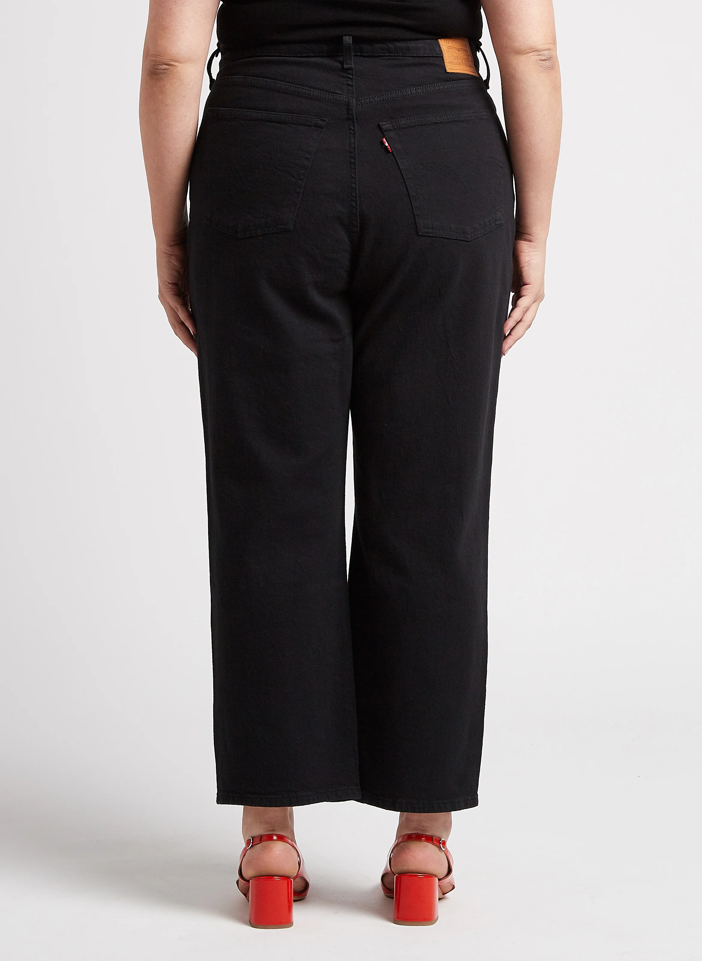 PL RIBCAGE STRAIGHT ANK - Jean droit en coton mélangé| Noir