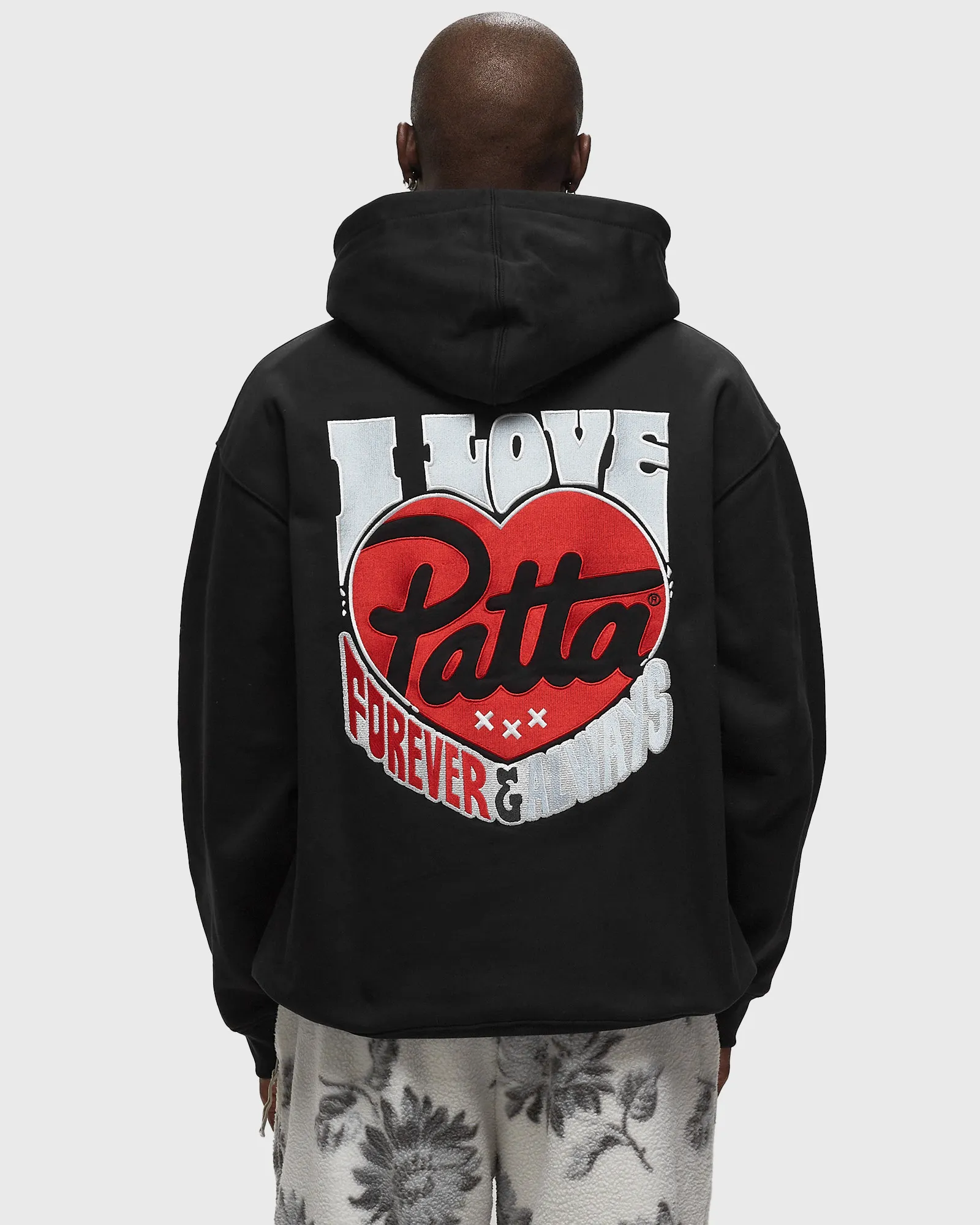 PATTA FOVEVER AND ALWAYS BOXY HOODED SWEATER