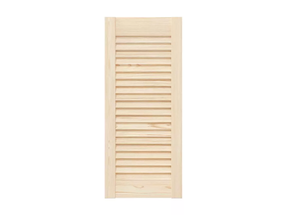 Portes d'armoire à persiennes 2pcs 69x29,5cm bois de pin massif