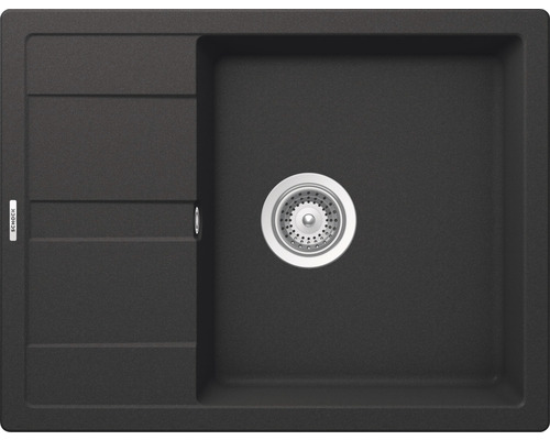 SCHOCK Manhattan D-100 spoelbak, 650 x 500 mm, onyx MAND100AGON