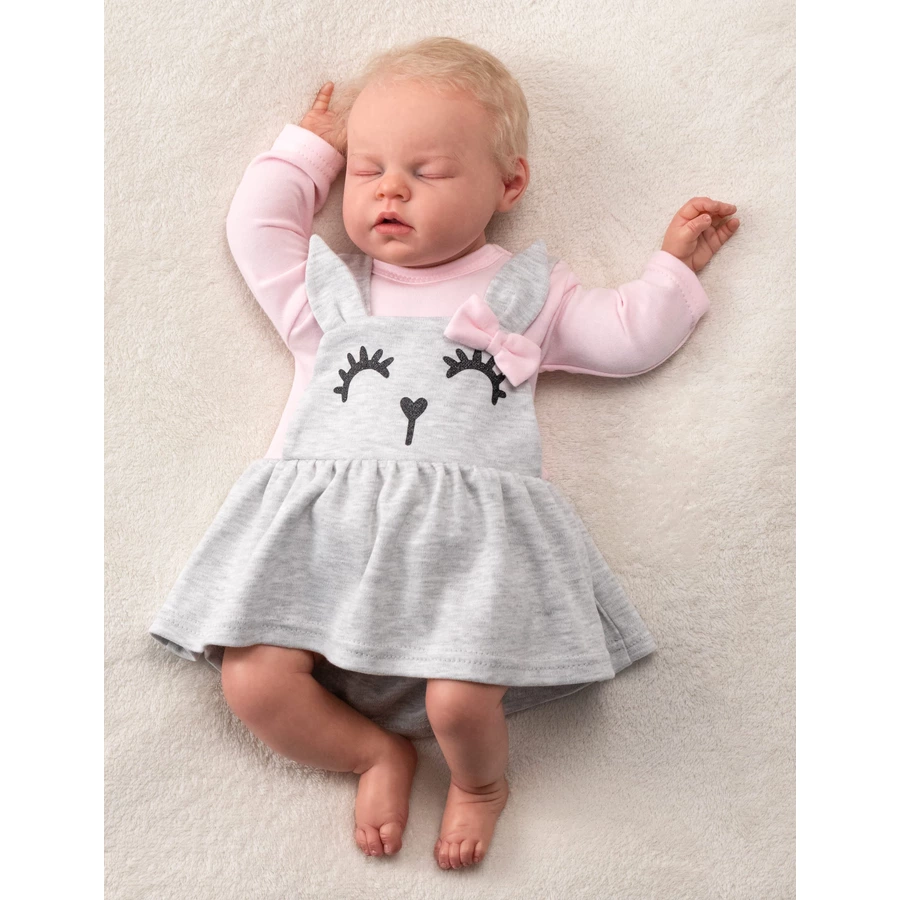 Baby Sweets Kleid Lieblingsstücke grau rosa