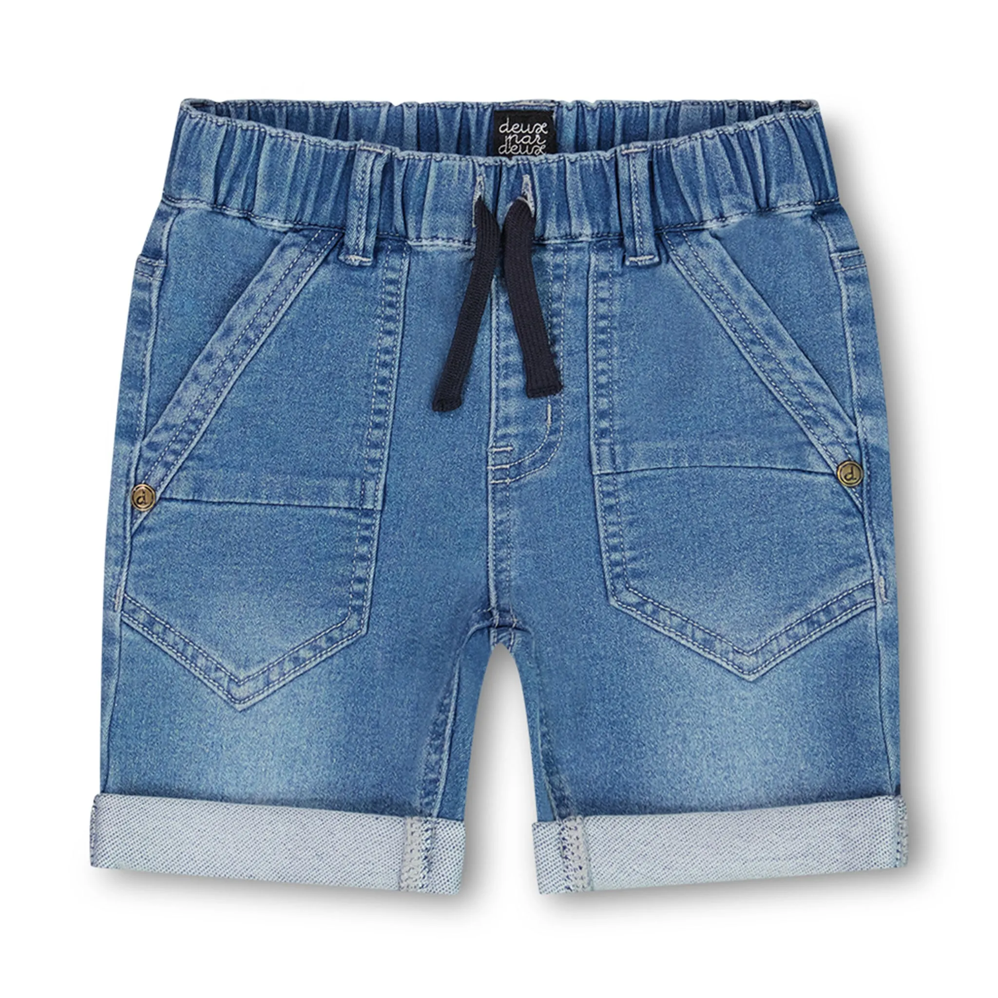 Deux par Deux Short Denim Basique 3-6ans