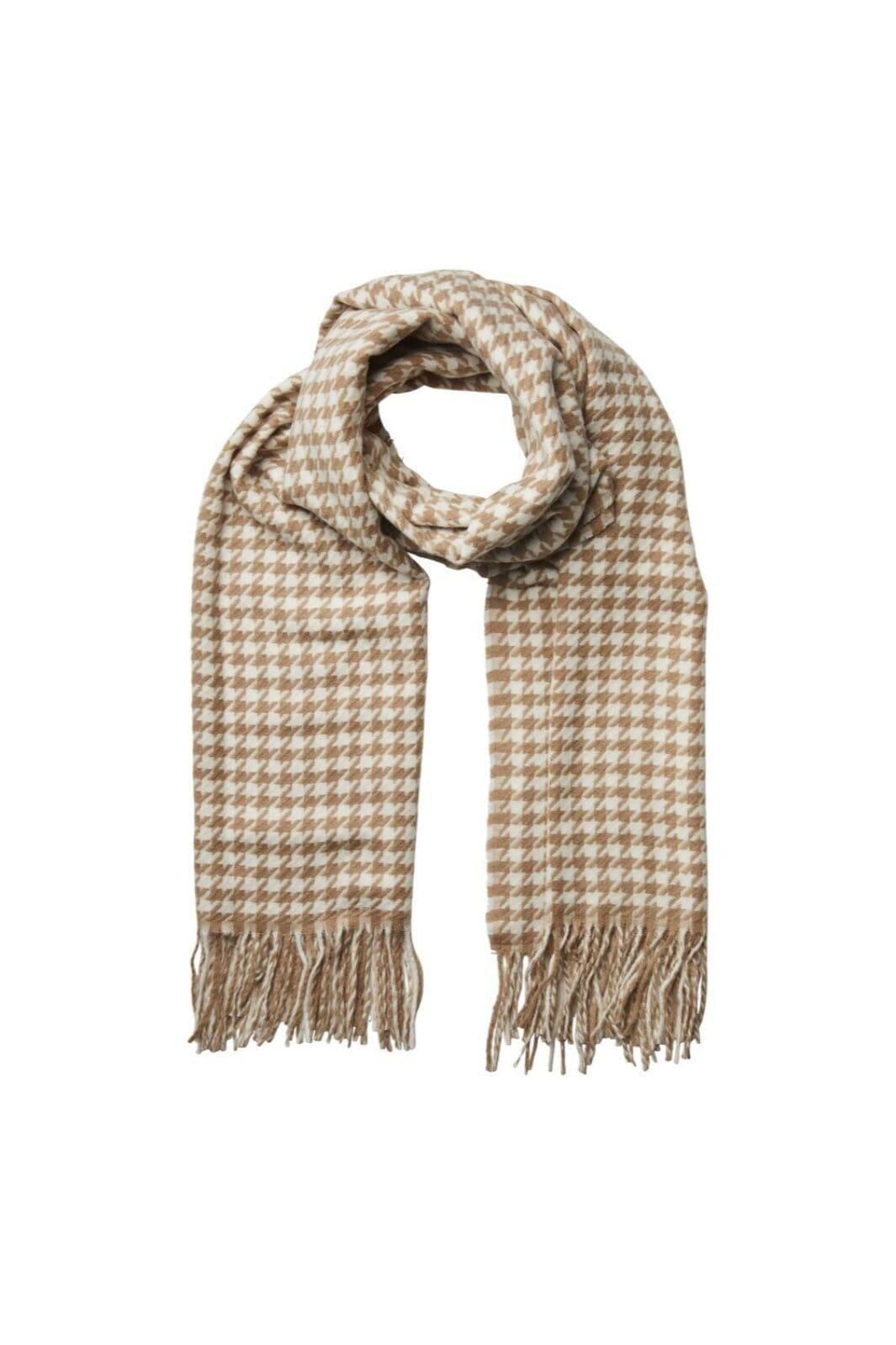 Pieces Pcjira Scarf 4257390 silver mink check