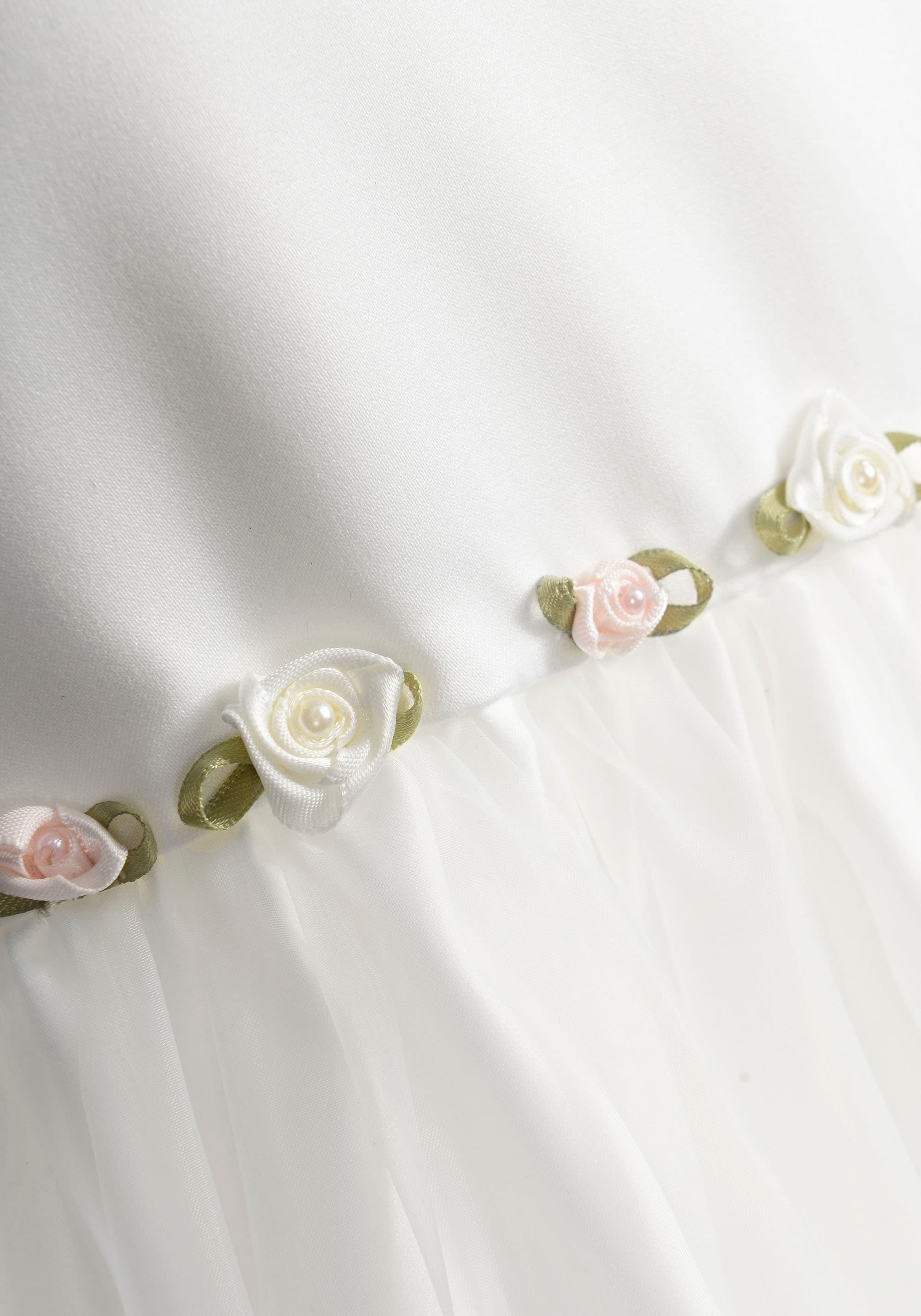 happy girls Taufkleid »dress« mit süsser Blütenapplikation vorne an der Taillennaht