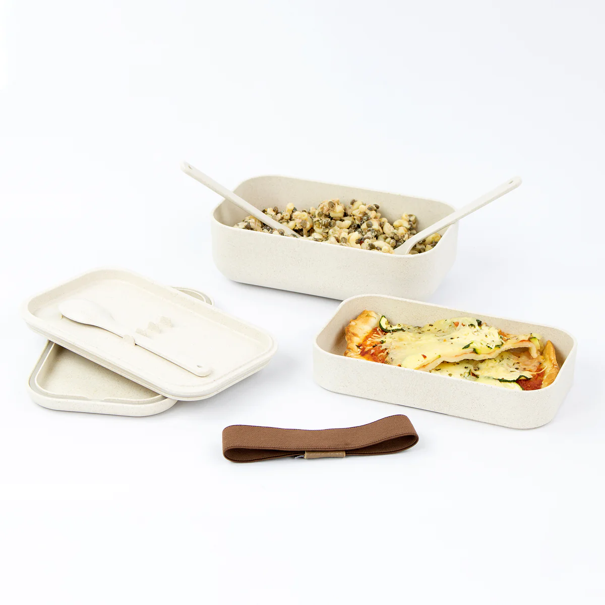 Lunchbox Fibres de bois - 2 étages 1200 ml Yoko® Design