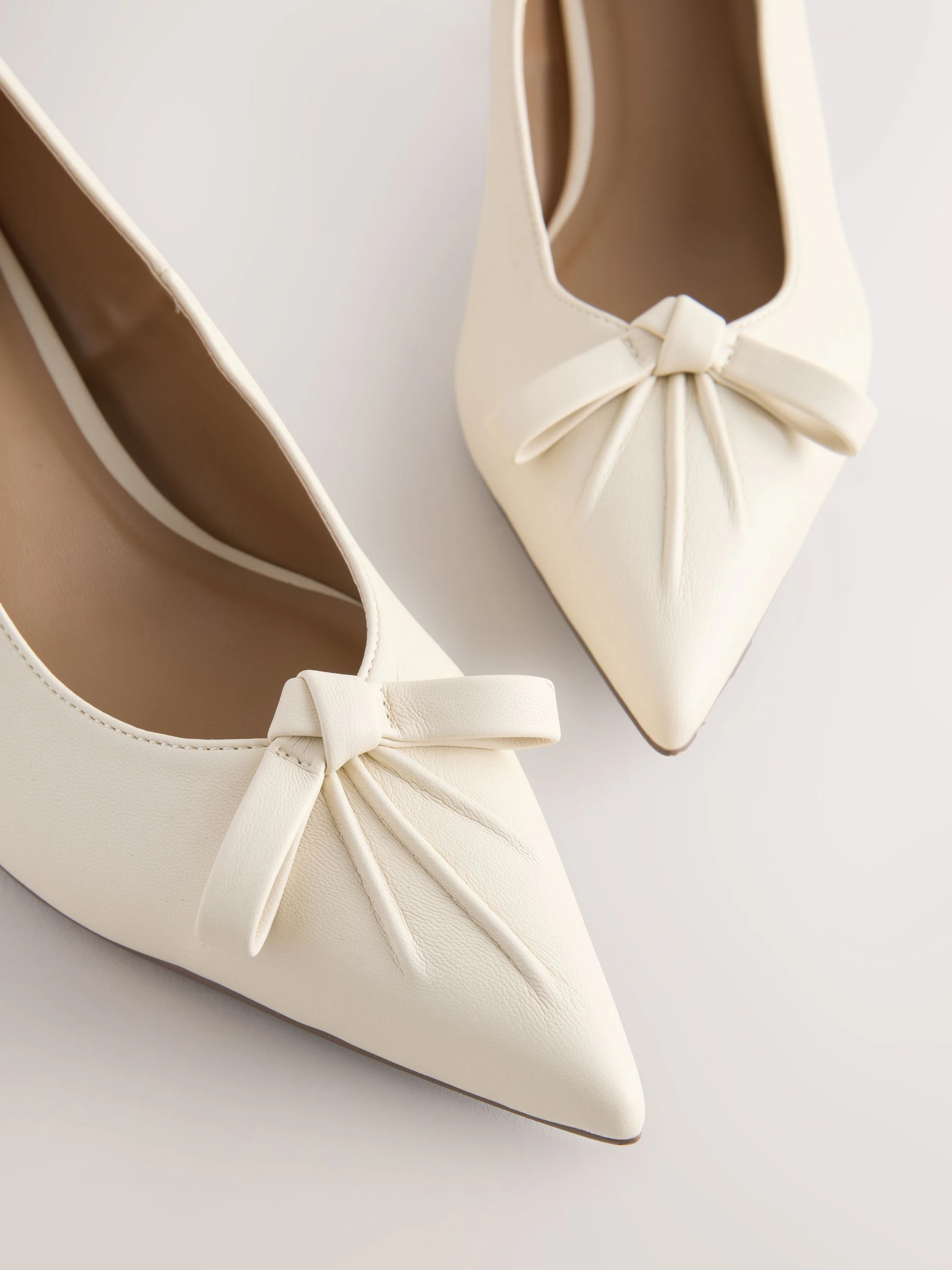 Bone crème - Bow Court Heels