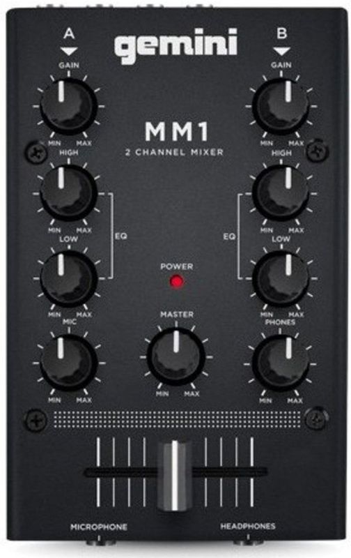 Gemini MM-1 - Mini 2-kanaals DJ Mixer