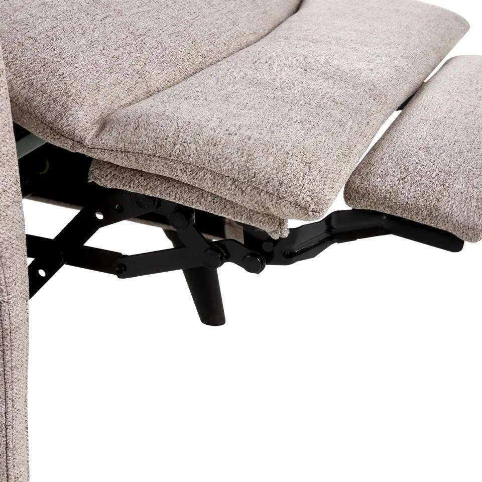 SELVIK - Relaxfauteuil - Taupe - Stof